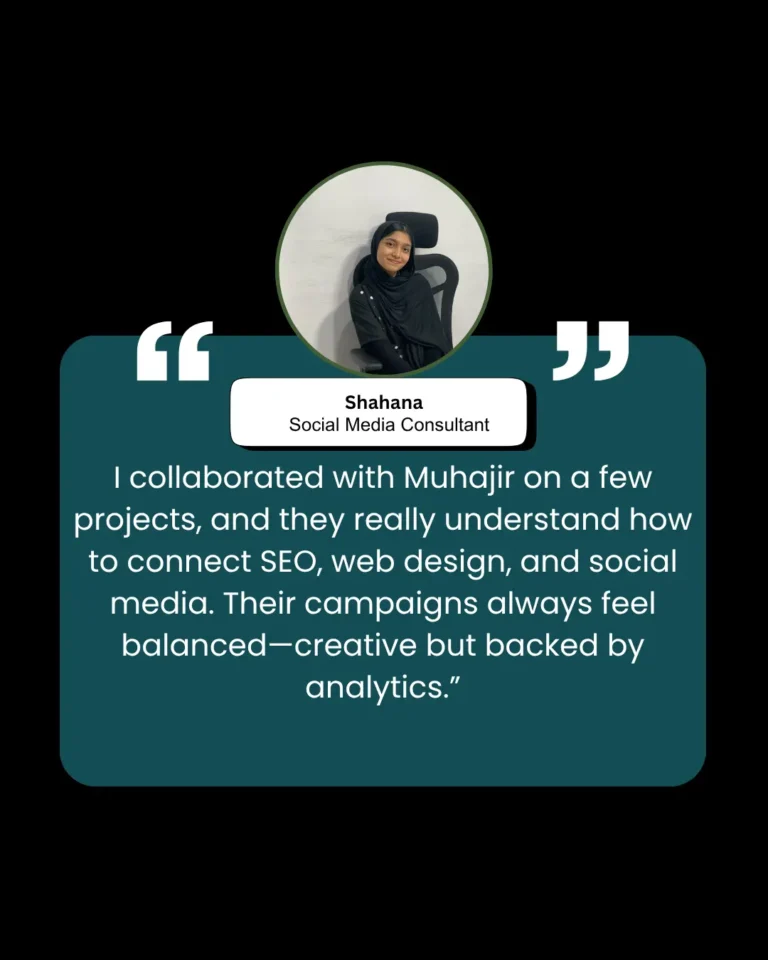 Our website wasn’t showing up on Google before, and we had no idea why. [Your Name] did a complete SEO audit, rebuilt a few pages, and within two months we started getting real traffic and new cus (6)